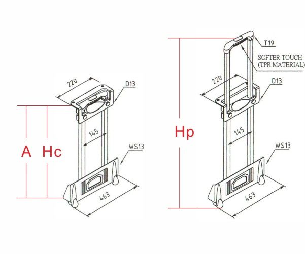 antler telescopic luggage handle replacement